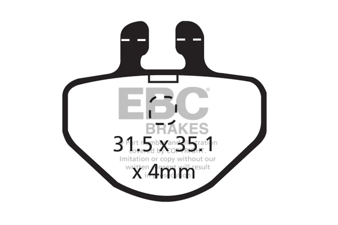 Pastiglie per freno per biciclette EBC GRIMECA SYSTEM 7