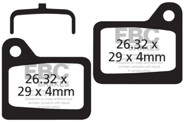 EBC Bicycle brake pads SHIMANO BR-C901 NEXAVE / BR-M555 DEORE XT
