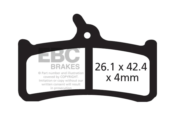 Pastiglie per freno per biciclette EBC TRICKSTUFF DIRETTISSIMA / GRIMECA SYSTEM