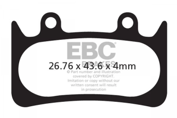 EBC Bicycle brake pads HOPE MONO 6