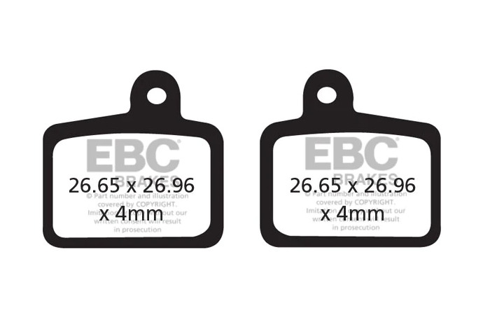 Pastiglie per freno per biciclette EBC HAYES DYNO / STROKER RYDE / RADAR