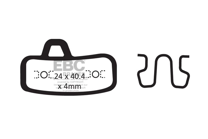 Pastiglie per freno per biciclette EBC HAYES STROKER ACE