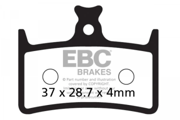 Pastiglie per freno per biciclette EBC HOPE E4 / RX / RX4 / RACE / TECH