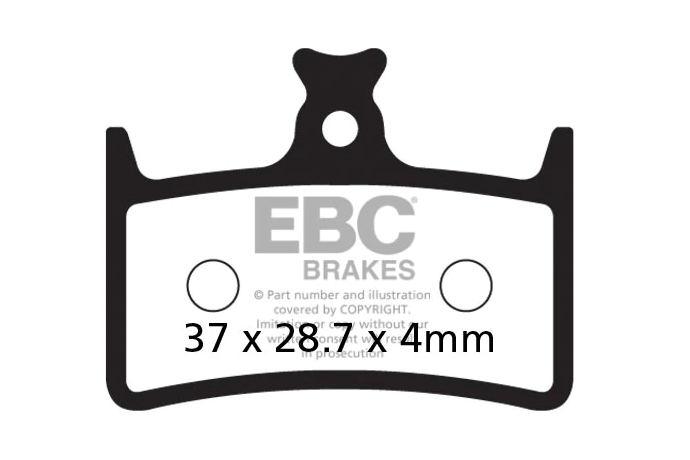 Pastiglie per freno per biciclette EBC HOPE E4 / RX / RX4 / RACE / TECH