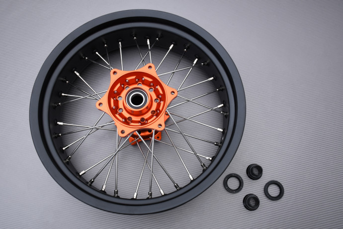 Cerchio posteriore 17' Supermoto KTM EXCF / EXC 125 / 200 / 250 / 350 / 400 / 525 2003 - 2015 (5 x 17)