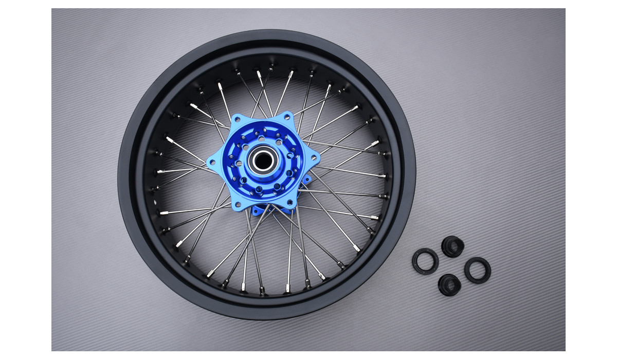 Pair of Front and Rear Rims 17'' / 17'' Supermoto HUSABERG FX / FS 450 ...