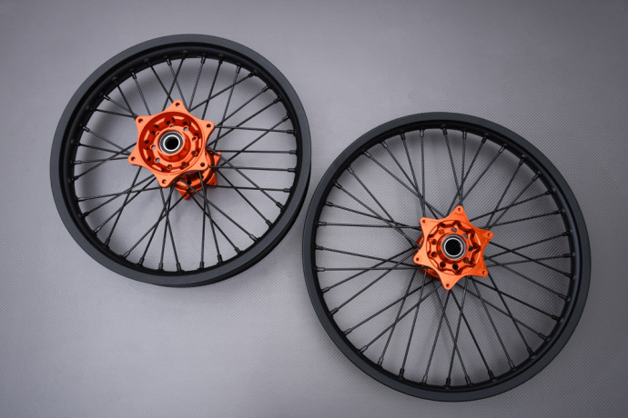 Pair of Front and Rear Rims 21' / 19' Off Road / Cross KTM XC 250 / 300 2013 - 2014