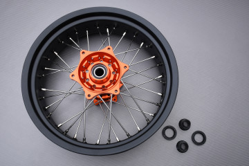 Pair of Front and Rear Rims 17' / 17' Supermotard KTM EXCF / EXC 150 / 250 / 350 / 450 / 500 2016 - 2023