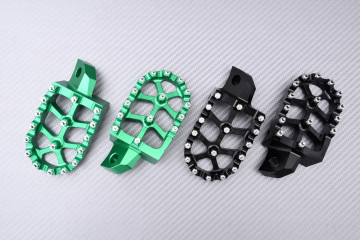 Repose-pieds Cross / Enduros en aluminium KAWASAKI KX 125 / 250 / 500 1988 - 2004