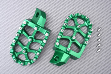 Pair of Dirtbike / Offroad aluminum footrests KAWASAKI KX 125 / 250 / 500 1988 - 2004