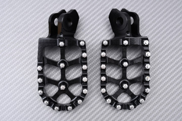 Pair of Dirtbike / Offroad aluminum footrests SUZUKI RMX / RMZ 250 / 450 2008 - 2024