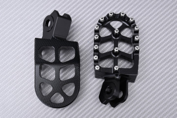 Pair of Dirtbike / Offroad aluminum footrests SUZUKI RMX / RMZ 250 / 450 2008 - 2024