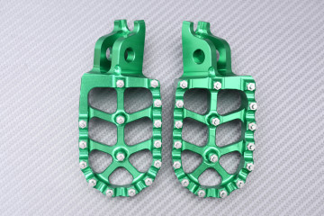 Pair of Dirtbike / Offroad aluminum footrests KAWASAKI KXF / KX 250 / 450 / X 2006 - 2024