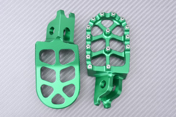 Pair of Dirtbike / Offroad aluminum footrests KAWASAKI KXF / KX 250 / 450 / X 2006 - 2024