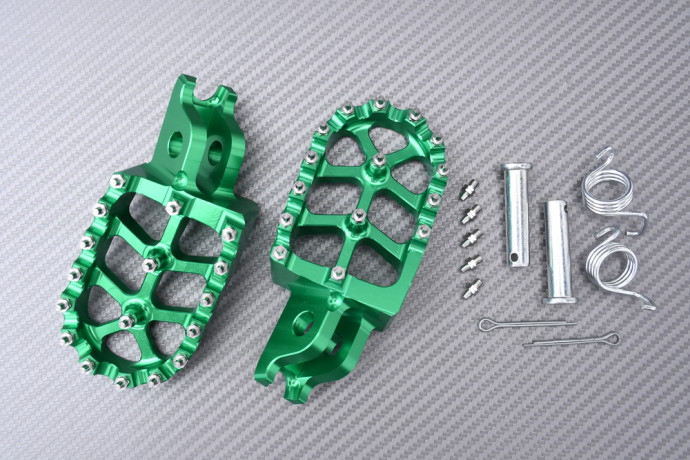 Pair of Dirtbike / Offroad aluminum footrests HONDA CRF 250 / 450 X / RX 2004 - 2024