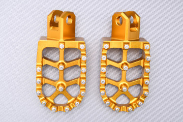 Pair of Dirtbike / Offroad aluminum footrests KAWASAKI KLX 400 R / RS 2003 - 2004