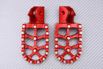 Pair of Dirtbike / Offroad aluminum footrests HONDA CRF 150 / 230 / 250 F 2003 - 2024