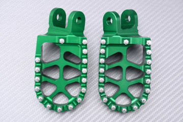 Pair of Dirtbike / Offroad aluminum footrests KAWASAKI KLX 250 / 300 / 650 R / S 1993 - 2024