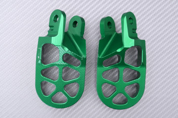 Pair of Dirtbike / Offroad aluminum footrests KAWASAKI KLX 250 / 300 / 650 R / S 1993 - 2024