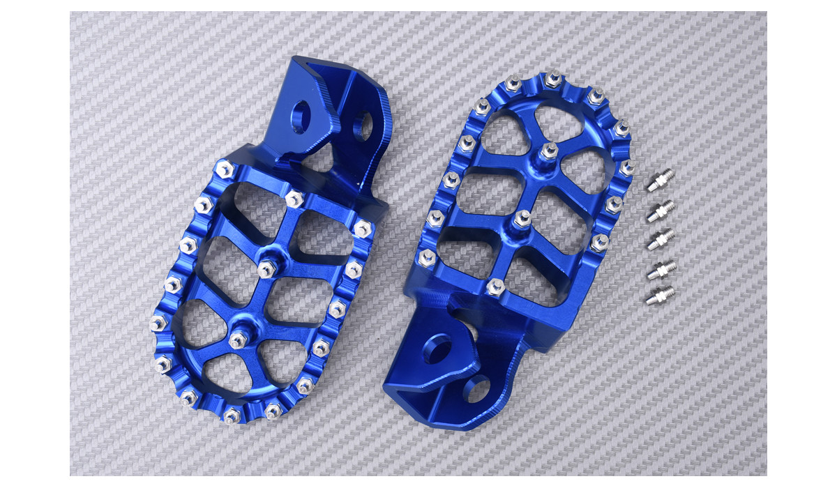 Repose pieds Cross / Enduros en aluminium YAMAHA WR / WRX 250 2008 2020
