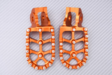 Pair of Dirtbike / Offroad aluminum footrests KTM XC / XCW / SXF / SX 85 / 125 / 150 / 250 2016 - 2024