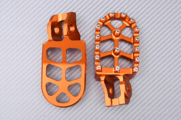 Pair of Dirtbike / Offroad aluminum footrests KTM XC / XCW / SXF / SX 85 / 125 / 150 / 250 2016 - 2024