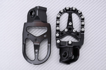 Repose-pieds Cross / Enduros en aluminium HUSABERG FS / FX / FE 390 / 450 / 550 / 570 / 650 2004 - 2013