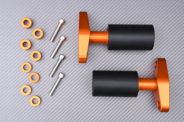 Pair of Frame Sliders / Crash Pads KTM DUKE 125 / 200 / 250 / 390 2011 - 2023