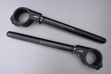 Pair of 37 mm SBK Clip-ons by AVDB tilt adjustable