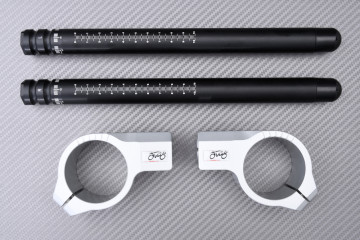 Pair of 45 mm SBK Clip-ons by AVDB tilt adjustable