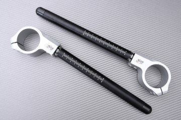 Pair of 45 mm SBK Clip-ons by AVDB tilt adjustable