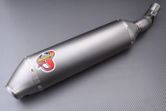 Silencioso / Escape AKRAPOVIC Titanio Derecho Solo HONDA CRF / CRE 250 / 450 R / X 2005 - 2009