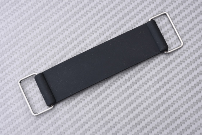 Rubber strap for holding battery