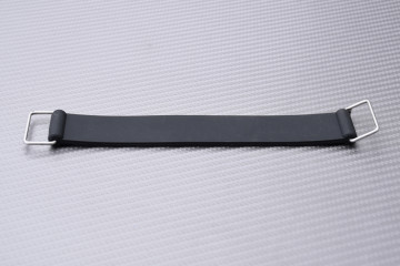 Rubber strap for holding battery