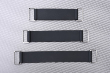 Rubber strap for holding battery