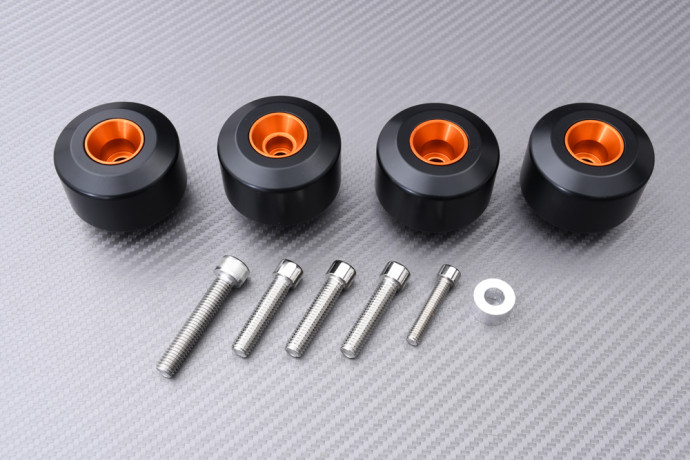 Kit topes de protección anticaída horquilla + basculante HUSQVARNA VITPILEN / SVARTPILEN 125 / 200 / 250 / 401 2018 - 2024