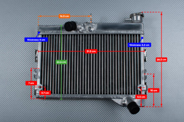 Radiatore YAMAHA MT07 / XSR 700 / MT-07 TRACER / GT 2014 - 2021