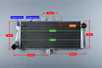 Radiador SUZUKI GSXF 650 / BANDIT GSF 1250 N / S 2007 - 2016