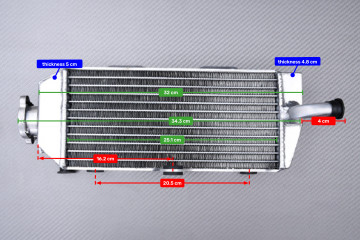 Pareja de Radiadores Agua Racing Ultra-Reforzado AVDB YAMAHA YZF / WRF 426 2000 - 2002