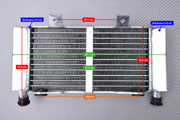 Paire de Radiateurs Eau Racing Ultra-Renforcés AVDB HONDA CRF 250 X 2004 - 2013