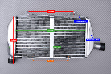 Paire de Radiateurs Eau Racing Ultra-Renforcés AVDB HONDA CRF 450 R / RX 2021 - 2025