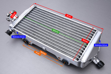 AVDB Paar Ultra-verstärkte Racing-Wasserkühler SHERCO SER / SE 250 / 300 RACING / FACTORY 2018 - 2025