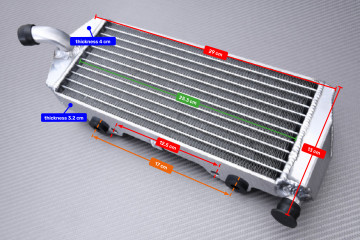 Paire de Radiateurs Eau Racing Ultra-Renforcés AVDB SHERCO SER / SE 125 RACING / FACTORY / SIX DAYS 2018 - 2021