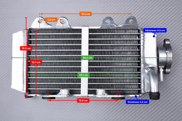Pareja de Radiadores Agua Racing Ultra-Reforzado AVDB HONDA CRF 150 R / RB 2007 - 2025