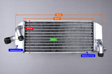 Pareja de Radiadores Agua Racing Ultra-Reforzado AVDB SUZUKI RM 250 1996 - 2000