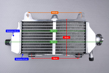 Paire de Radiateurs Eau Racing Ultra-Renforcés AVDB YAMAHA YZF 450 2010 - 2013