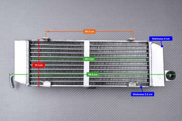 Pareja de Radiadores Agua Racing Ultra-Reforzado AVDB YAMAHA LANZA DT 230 1997 - 2000