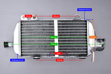 AVDB Pair of Ultra-Reinforced Racing Water Radiators GASGAS ENDURO / EC 250 / 300 RACING 2018 - 2020