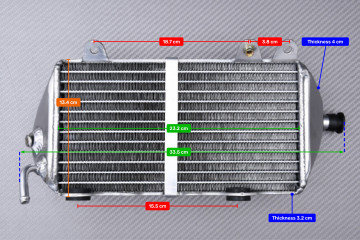 AVDB Pair of Ultra-Reinforced Racing Water Radiators GASGAS ENDURO / EC 250 / 300 RACING 2018 - 2020