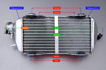 Paire de Radiateurs Eau Racing Ultra-Renforcés AVDB GASGAS FSR / EC 450 / 515 2007 - 2009